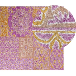 Beliani, Teppich, Teppich Wolle mehrfarbig orientalisches Muster 200 x 200 cm Kurzflor AVANOS (200 x 200 cm)