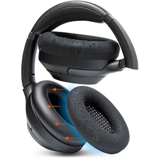 WC SweatZ XM3 – Patentierte Schweißschutz-Ohrpolster für Sony WH1000XM3 von WC | Silikon-Ohrpolster für Sony WH-1000XM3-Kopfhörer | Schweißfest und leicht waschbar | Black