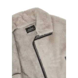 MILESTONE Cape MSPauline Damen Mantel Jacke Umhang klassisch Metallreißverschluss grau 34
