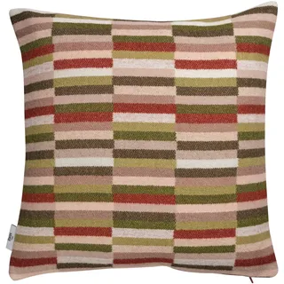 RØROS TWEED - Ida - Kissen aus norwegischer Lammwolle - Design von Anderssen & Voll - Kissenmaße: 50 x 50 cm (50 x 50 cm, 106002 - Olive Burgundy)