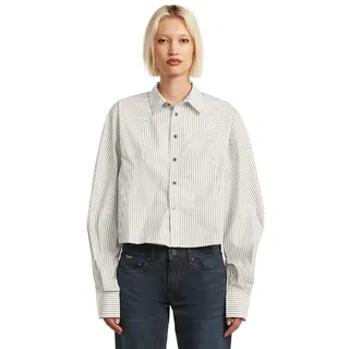G-Star Shirt braun / weiß XXL