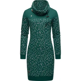 Ragwear Chloe Dress Sweatkleid Ethnomuster Grün M