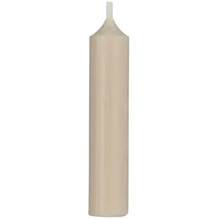 IB Laursen - Stabkerze, Kerze - Rustikal - Paraffin, Palmöl - Farbe: Sand - (ØxH) 2,2 x 11 cm - 1 Stück