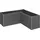 Belvedere Midi L150 152 x 152 x 61 cm dunkelgrau-metallic