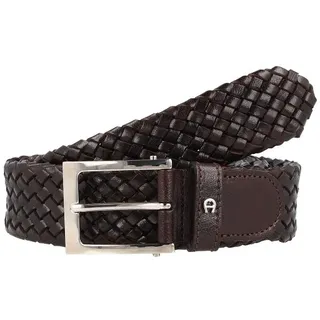 AIGNER Business Flechtgürtel Leder 105 cm braun