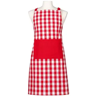 ladelle Schürze Gingham 45,8 x 34 cm Baumwolle Rot
