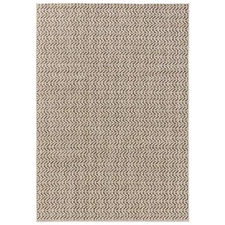 benuta Basic In- & Outdoor Teppich Kaleo - Beige 80x150 cm - Geometrische Muster - Wetterfest & UV-beständig für Balkon, Terrasse, Garten, Küchenteppich & Wohnzimmerteppich - Leicht zu Reinigen
