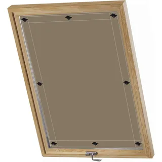 Dachfenster Sonnenschutz Anti UV, Wärmedämmung, Vorhang Rollo für Dachfenster Ohne Bohren zur Verglasung von Fenstervorhängen 48x93cm