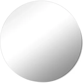 Your-Homestyle Kristallspiegel/Wandspiegel Rahmenlos rund ohne Facette Mirror Made in Germany incl. Befestigungsmaterial (100x100)