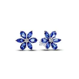 Pandora Ohrstecker Funkelndes Herbarium Blau Silber 292407C01