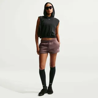 Nike PHNX Fleece Shorts Dunkel-Lila L