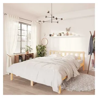 vidaXL Massivholzbett 160 x 200 cm Braun