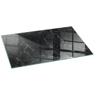 Tulup Funkenschutzplatte Glasbodenplatte 120 x 60 cm Elegantes Marmormuster