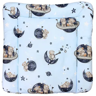 TupTam Wickelauflage TupTam Baby Wickeltischauflage mit Baumwollbezug Gemustert blau 75 cm x 80 cm