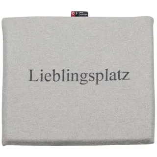 David Fussenegger Sitzkissen Goliath 2er Set 'Lieblingsplatz' 40 x 40 cm Filz - Hellgrau