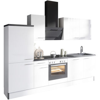 OPTIFIT Küchenzeile mit E-Geräten 'OPTIkoncept Rurik986' weiß 270 cm