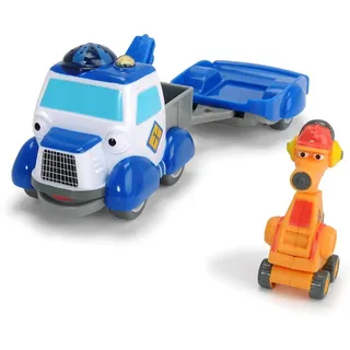 Dickie Toys - Helden der Stadt, Andy Abschleppwagen Spielset, Das Abschleppauto mit Licht, Originalen Liedern, Sounds und Freilauffunktion, inkl. Sammelkarte mit Geheimcode