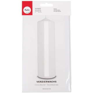 Rayher 3103702 Verzierwachs, weiß, 20x10cm, SB-Beutel 2Stück