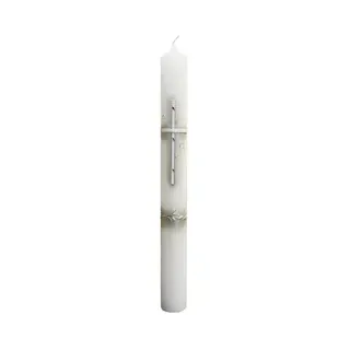 Wiedemann Kerzen Taufkerze verziert 400 x 40 mm, mit individueller Namensverzierung