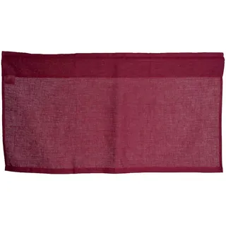 beties Scheibengardine Stangendurchzug 45 x 85 cm Merlot-rot