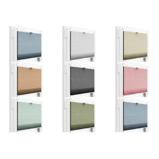 Thermo WABENPLISSEE 100% VERDUNKELND 10 Farben / 80 GRÖßEN FALTROLLO GRAU Jalousie (Schwarz PM11, 45x120 cm)