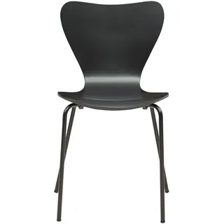[en.casa] Esszimmerstuhl Essunga Schwarz 4er Set