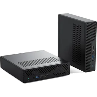 MINIS FORUM MS-01 Mini PC, Core i9-13900H 14 Core/20 Thread Prozessor bis zu 5,4 GHz, Barebone ohne DDR5/PCIE SSD/OS, Mini-Desktop-Computer, HDMI/2 x USB4, 10G SFP+ Port ×2,2,5G RJ45x2