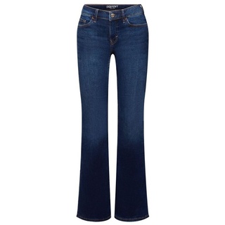 Esprit Bootcut-Jeans Bootcut Jeans mit mittlerer Bundhöhe blau 28/30