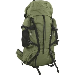 vidaXL Wanderrucksack 60 L Armeegrün