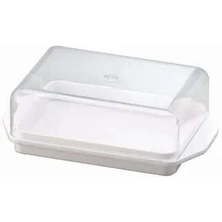 Wüllner + Kaiser Butterdose Kühlschrankbutterdose, Weiß, 13,8 x 8,8 x 4,9 cm