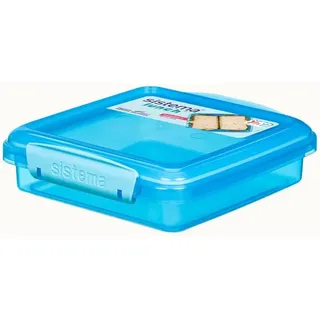 sistema Lunchbox Sistema 450ml Sandwich Box - Blue