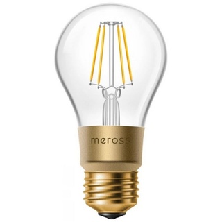 Meross Smarte LED-Leuchte Meross Smart Wi-Fi LED Bulb (Dimmer) -, LED fest integriert, warmweiß, 2700K, smarte LED-Glühbirne mit E27 Sockel