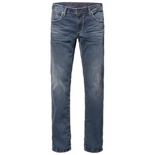Camp David Regular-fit-Jeans Münztasche mit Ziernaht 29, Länge 30 blau Herren Regular Fit Jeans