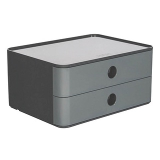 HAN Schubladenbox Smart Box ALLISON  granite grey DIN A5 mit 2 Schubladen