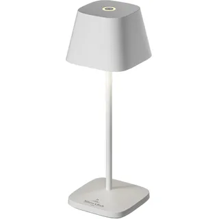 NEAPEL MICRO Design Akku-Tischlampe – kabellos, wetterfest & dimmbar weiß