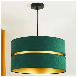 Duolla - Hängeleuchte DUO 1xE27/15W/230V d 40 cm grün/golden - Grün/Gold