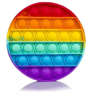 Dam Electronics Bubble Pop It Sensorisches Stressabbau-Spielzeug, Rund, Mehrfarbig, Silikon