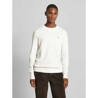 Regular Fit Strickpullover aus Baumwoll-Kaschmir-Mix Modell 'PIMA', Offwhite, XXL