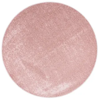 Snapstyle Luna Hochflorteppich Ø 160 cm Rosa