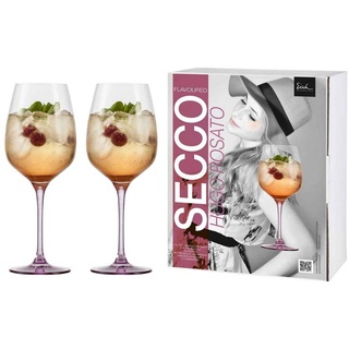 Eisch Cocktailglas Secco Flavoured Hugo Rosato Gläser 710 ml 2er Set, Glas weiß
