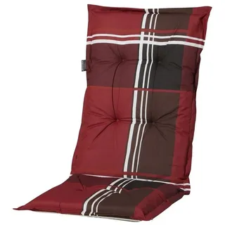 MADISON N.Y Hochlehner Auflage 120 x 50 x 8 cm rot kariert 1 St.