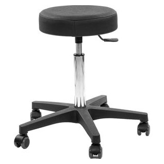 Prova-Nova Drehhocker comfort 4400, mit Rollen, Kunstleder, Hochpolster, schwarz
