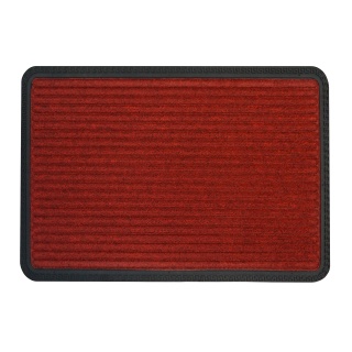 Golze Border Star Türmatte, 50 x 80 cm, Schmale elegante Fußmatte für den Außenbereich, Farbe: rot
