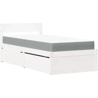 vidaXL Bett 100 x 200 cm Weiß