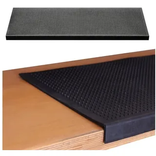 BigDean Stufenmatte 25 x 75 cm Schwarz