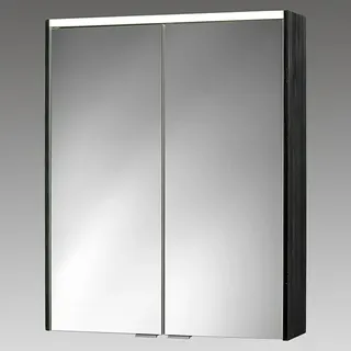 Sieper LED-Spiegelschrank KHX 60  (B x H: 60 x 74 cm, Holz, Schwarz/Weiß)