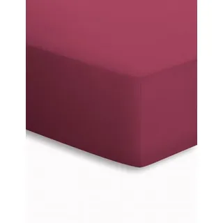schlafgut Basic Mako-Jersey 180 x 200 - 200 x 200 cm bordeaux