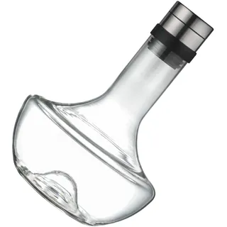 Weindekanter aus Glas 1000ml, Handgeblasen, für Rotwein | Verbessert Aroma und Geschmack, Geschwungene Form mit Konkavem Boden, 1 Stück, Leicht zu Reinigen