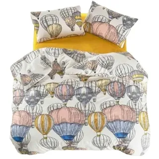 l'essentiel linge de maison Cappadocia Baumwolle Gelb 240 x 220 cm + 2 x 60 x 60 cm