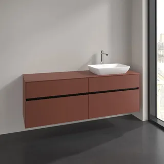 Villeroy & Boch Waschtischunterschrank 160 x 54,8 x 50 cm Wine Red